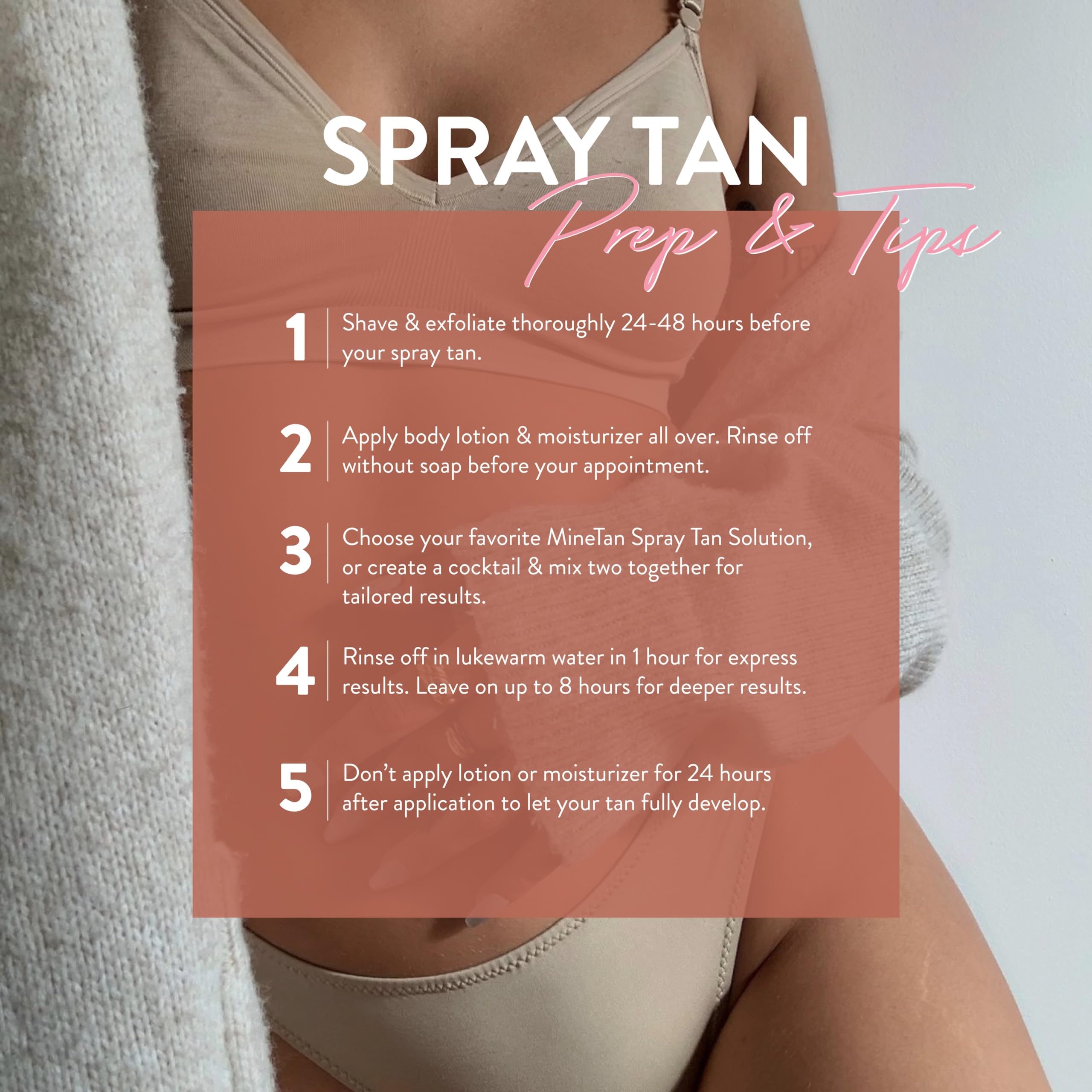 MINETAN BODY.SKIN applied with handheld gun showing professional application benefit