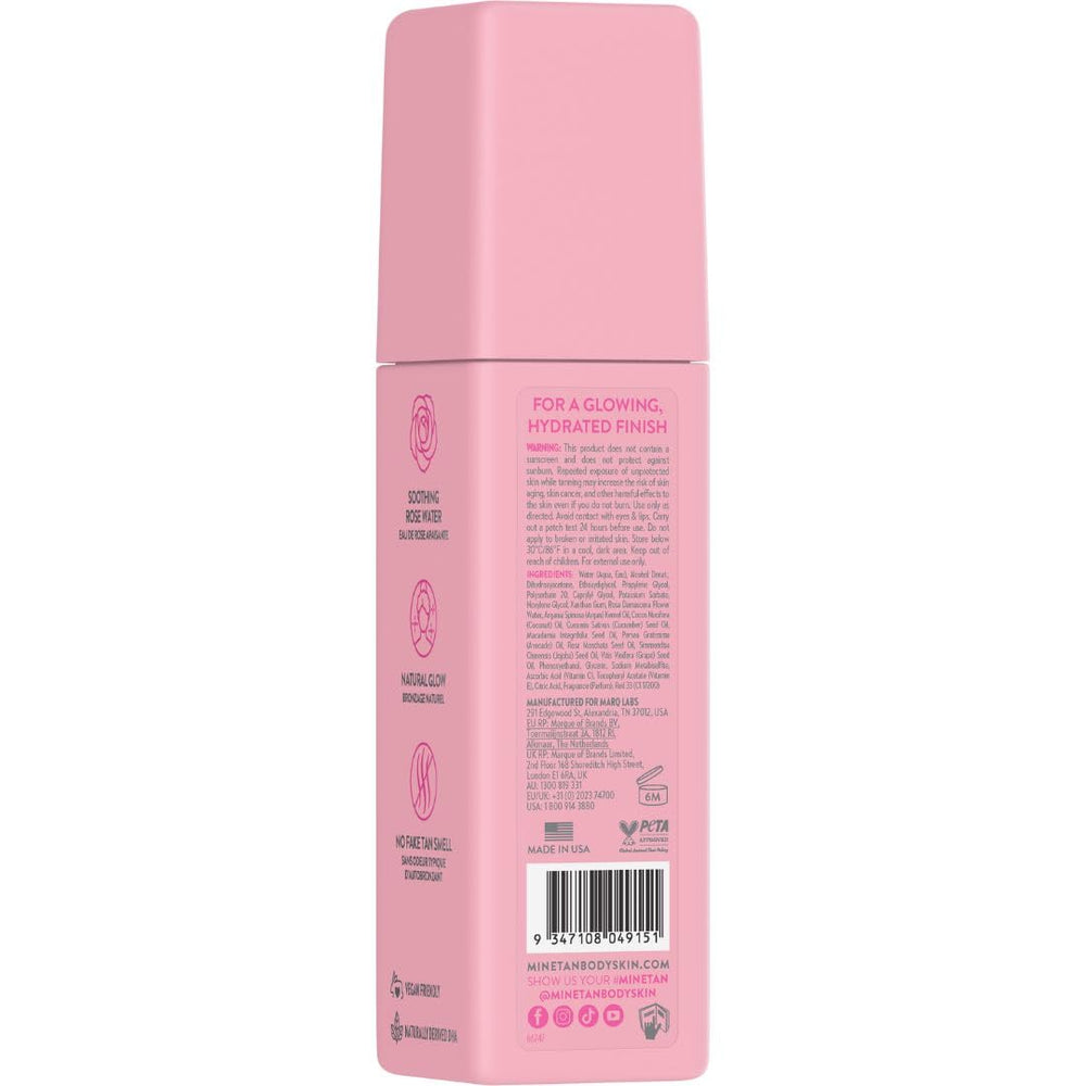 MINETAN BODY.SKIN nozzle close-up illustrating even spray coverage benefit