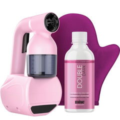MINETAN BODY.SKIN pink machine front view showing compact design and portability