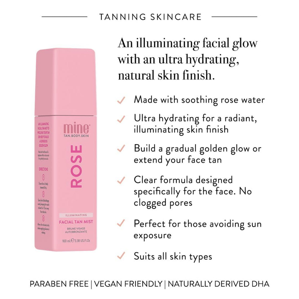 MINETAN BODY.SKIN clear mist texture on hand showing hydrating finish benefit