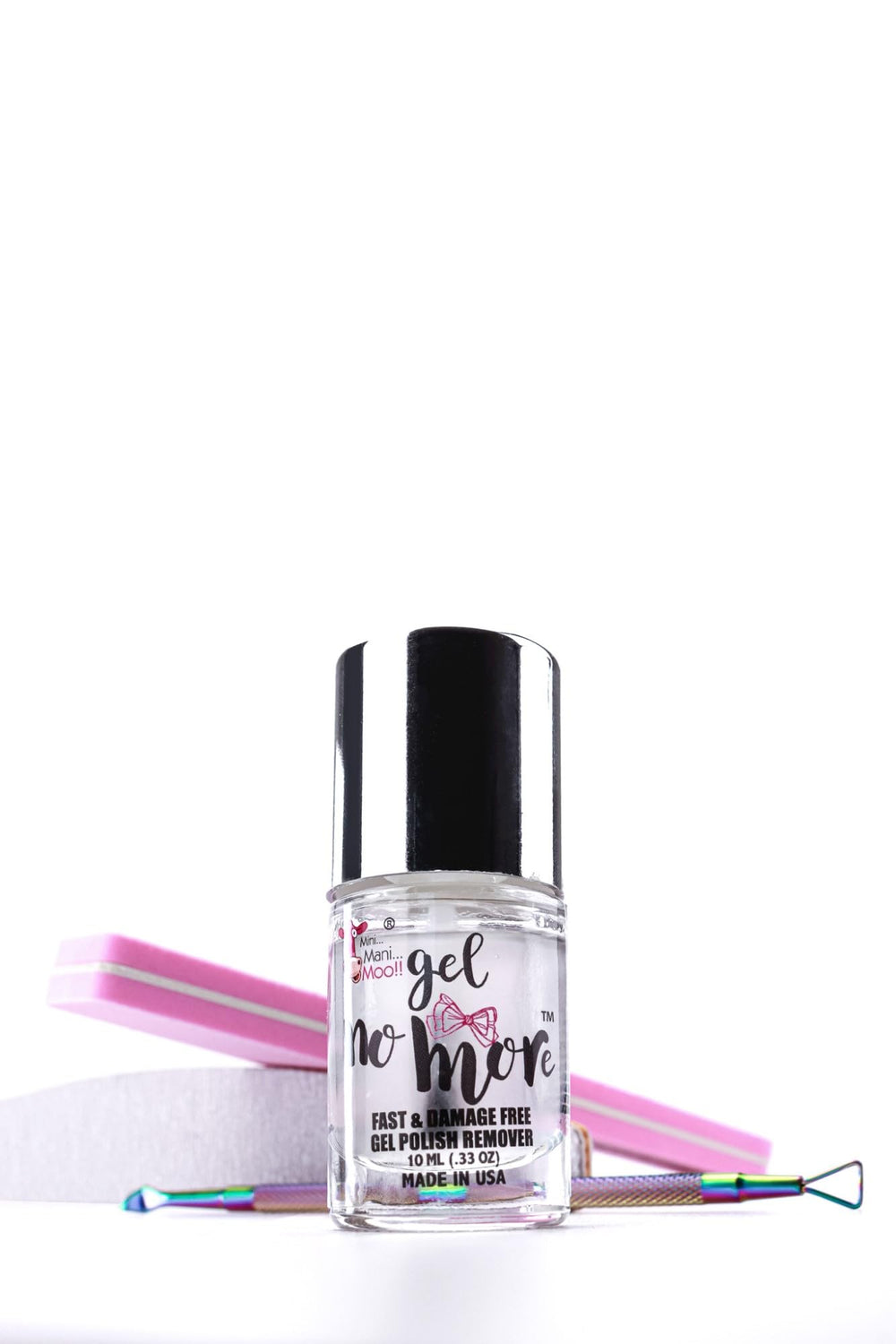 MINI MANI MOO brush application demonstrating easy, mess-free removal