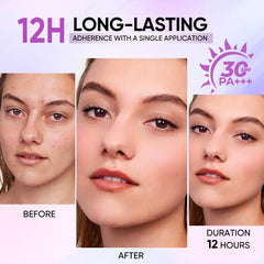 MINIMELI product applied with fingers showing even coverage benefit