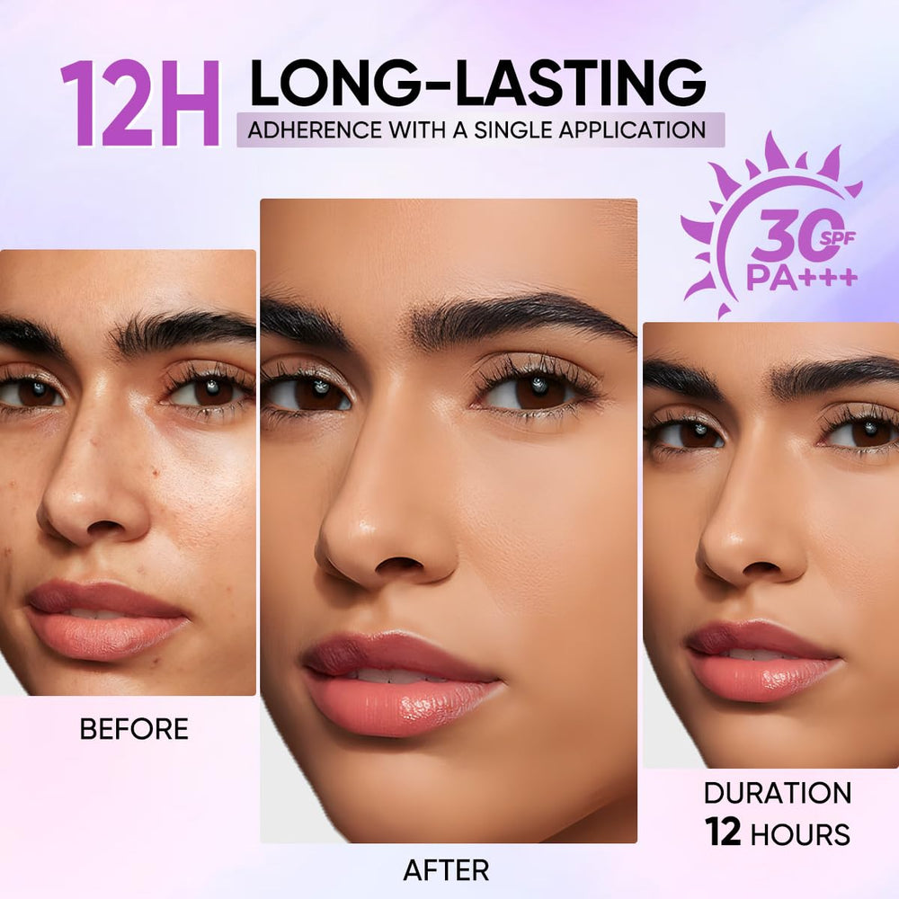 MINIMELI application with sponge illustrating streak-free blending and ease