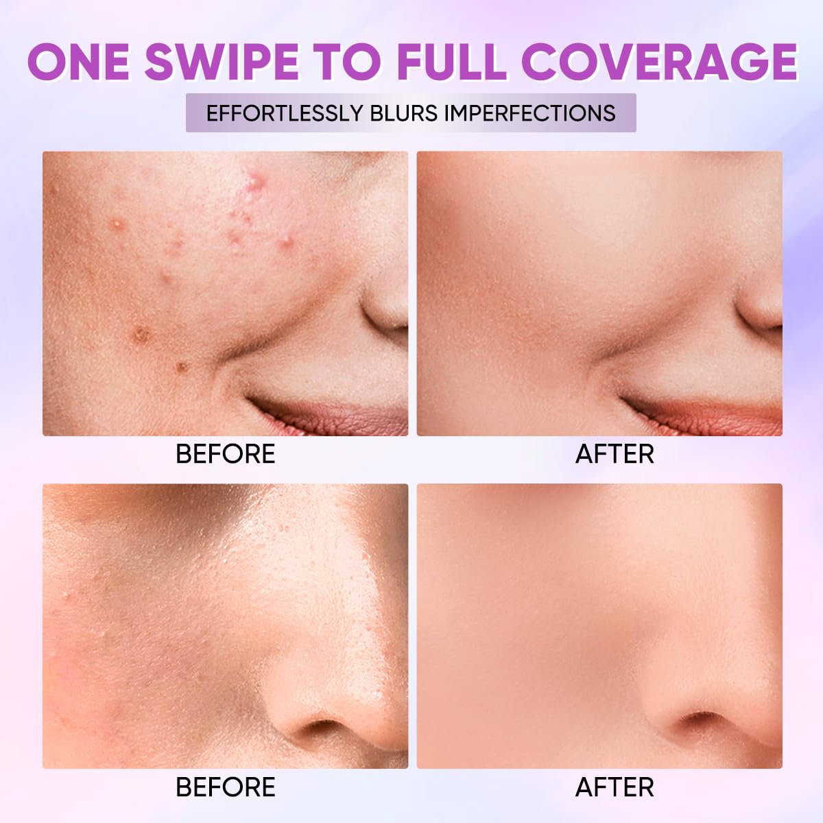 MINIMELI cream-to-liquid texture swirl demonstrating smooth blendability benefit