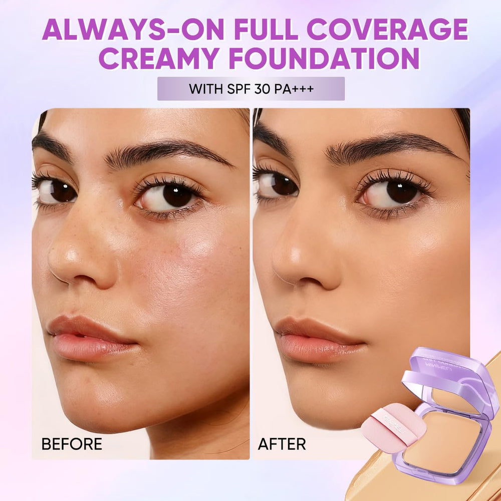 Minimeli texture swipe showing creamy-to-liquid blend for seamless coverage