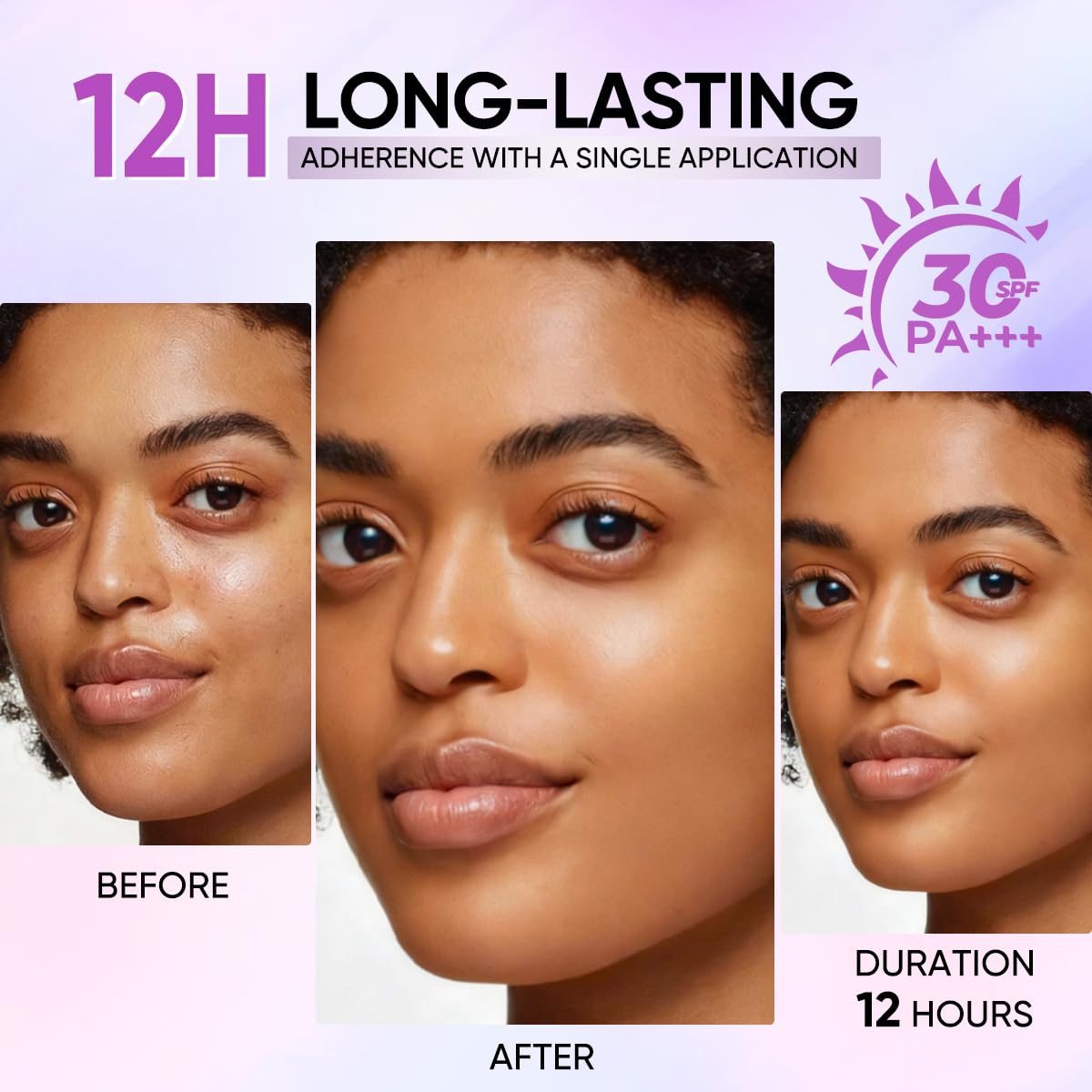 Minimeli applied and blended on hand highlighting streak-free coverage benefit