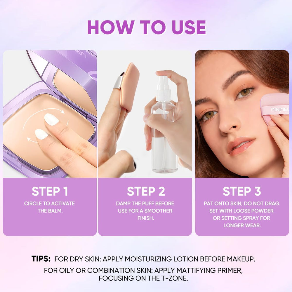 Minimeli multiple shade swatches on arm for shade selection benefit
