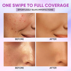 Minimeli cream-to-liquid texture close-up demonstrating smooth blendability benefit