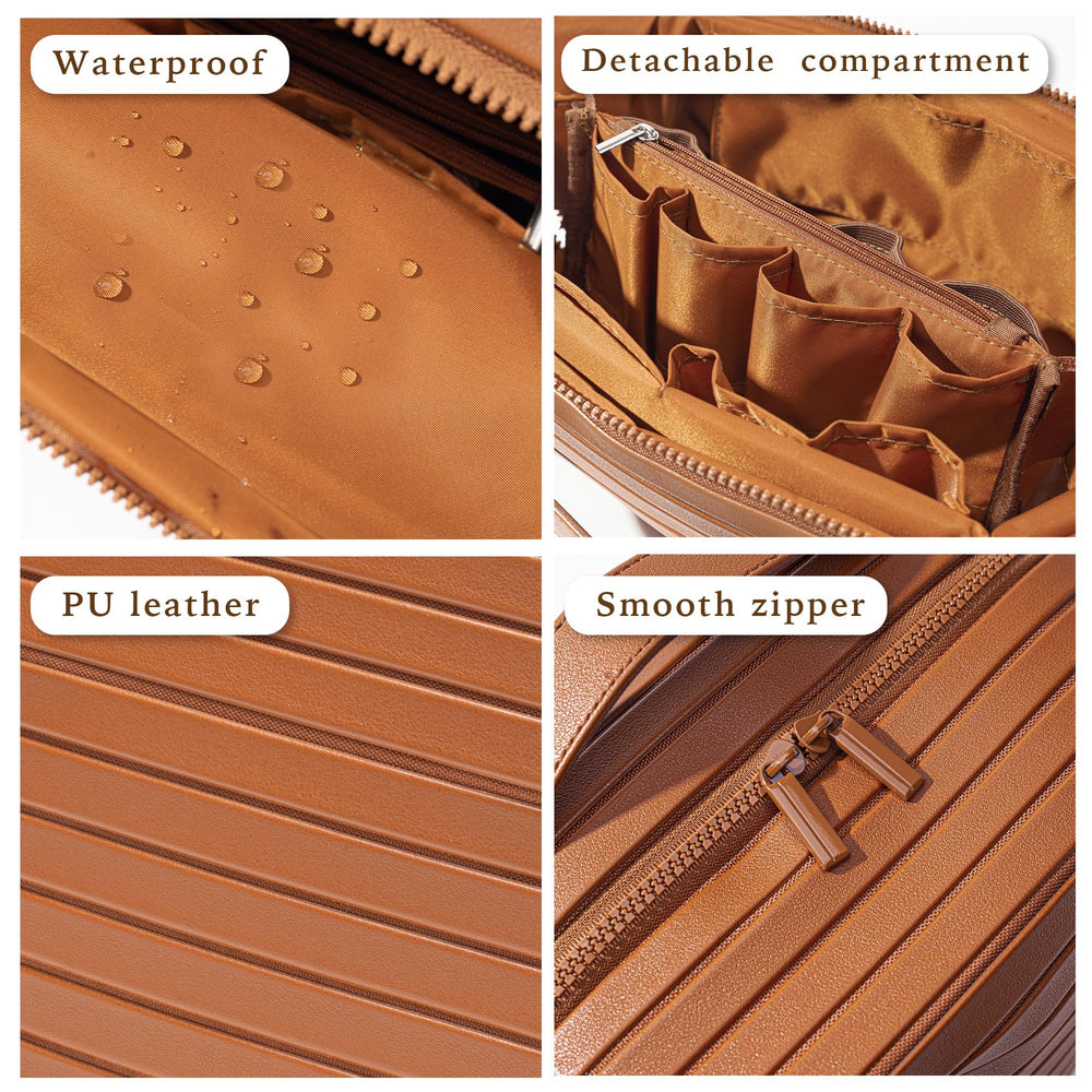 Minoisome packed inside suitcase showing travel-ready organization and space-saving convenience
