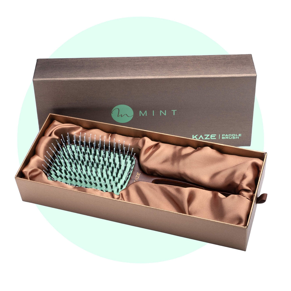 MINT Kaze on vanity with towel and jar showing sustainable bathroom style