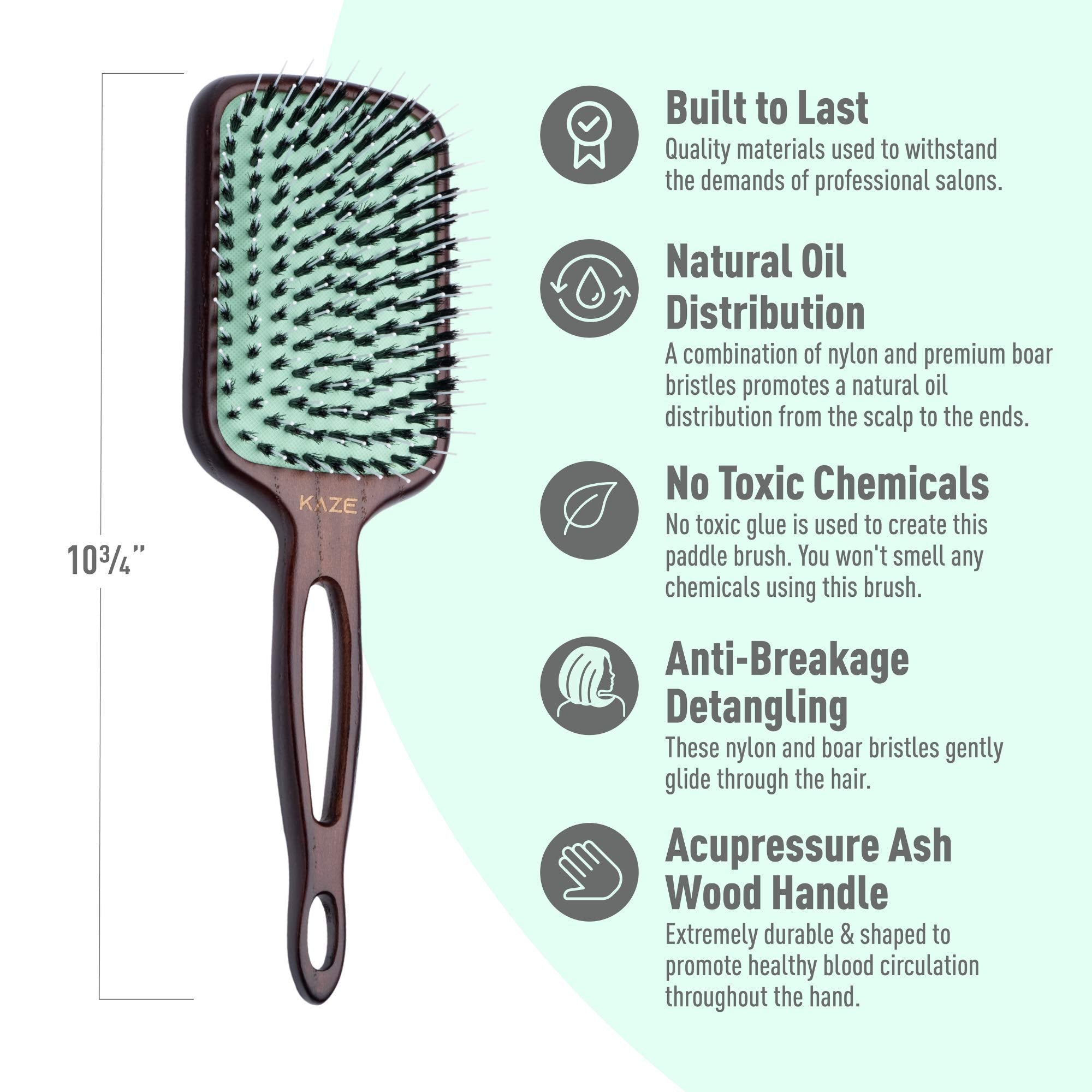 MINT Kaze removable bristle pad removed for easy washing and maintenance