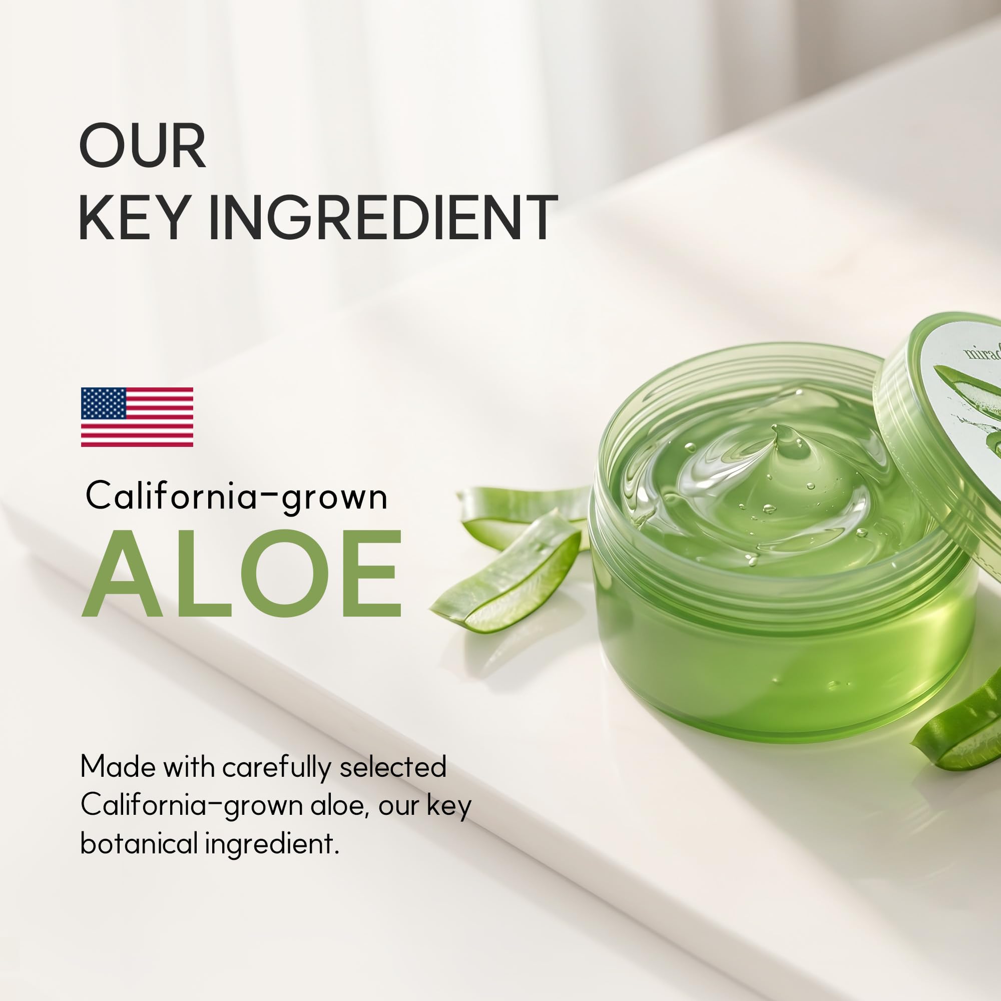 MIRACLAIR ingredient label highlighting active hyaluronic acid and extracts