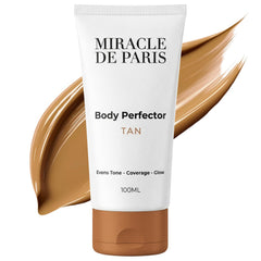 Miracle de Paris front packaging showing tan shade and compact bottle design for travel