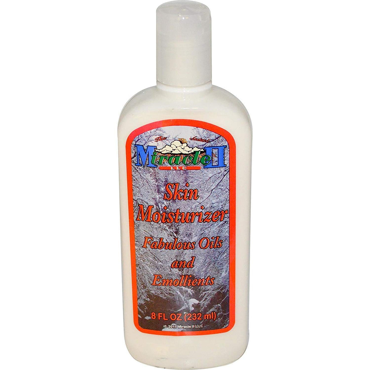 Miracle II front label on 8 oz jar showing natural moisturizer benefits