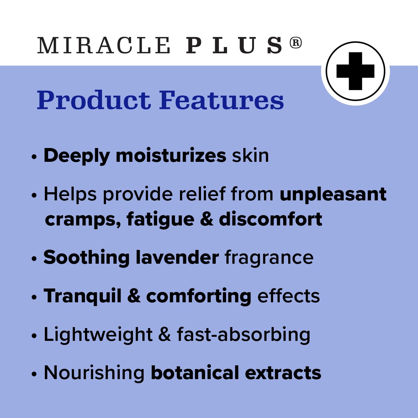 Miracle Plus jar next to chamomile and lavender for natural calm