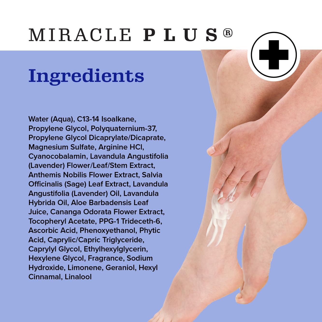 Miracle Plus open jar top view revealing creamy non-greasy texture