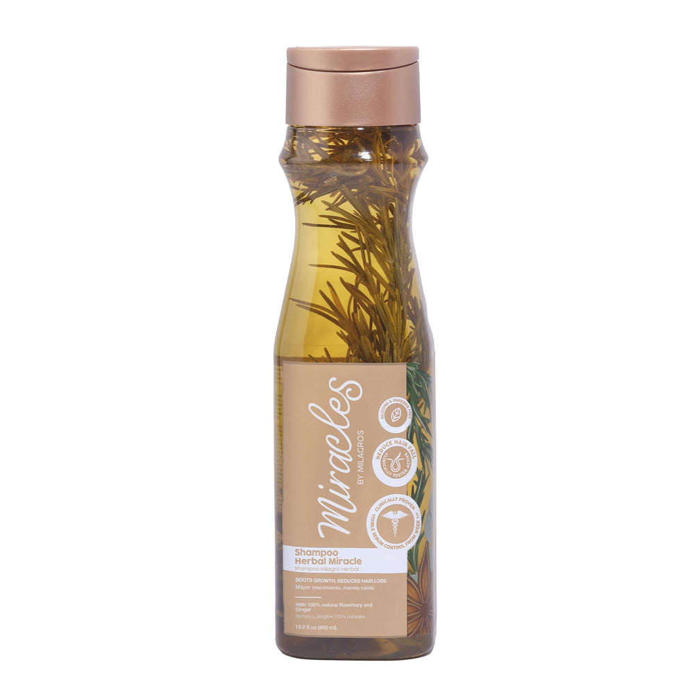 Miracles By Milagros bottle front packaging shows branding and oil-control benefit