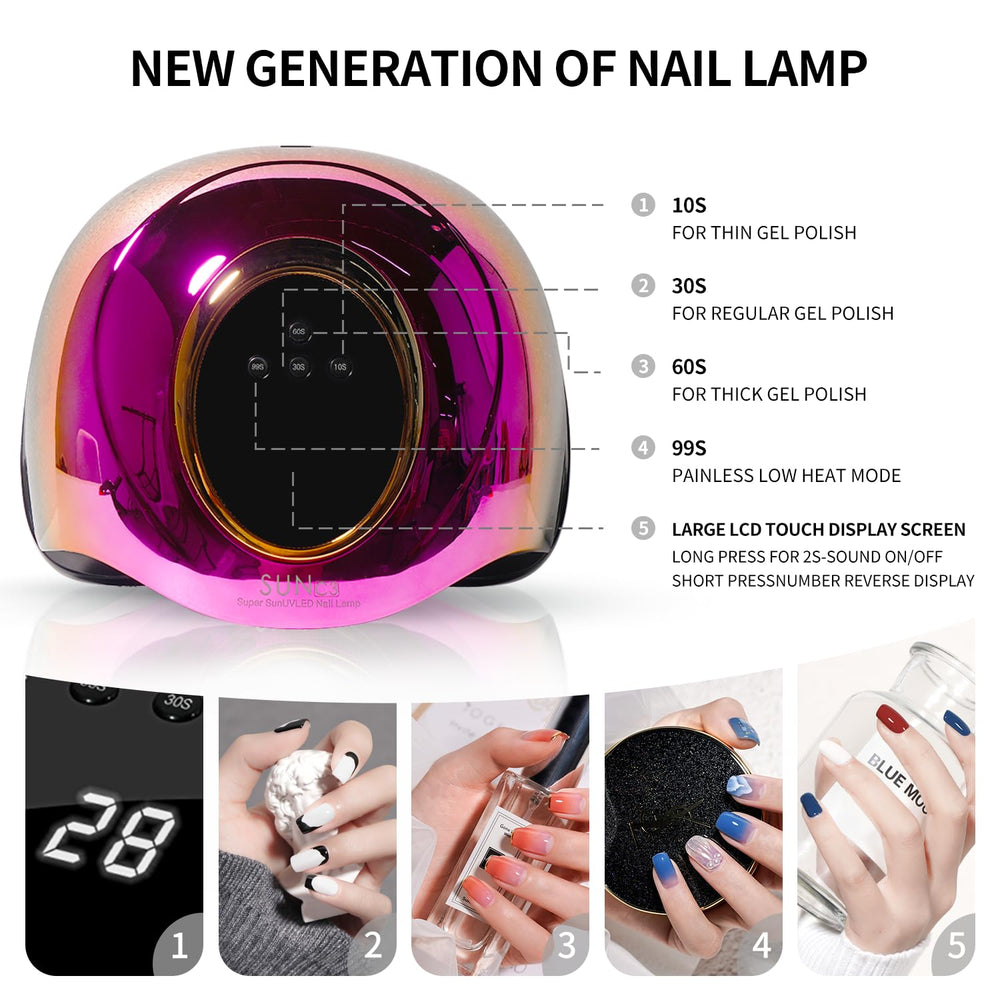 MIRAGE LAYON detachable base removed to simplify toenail drying