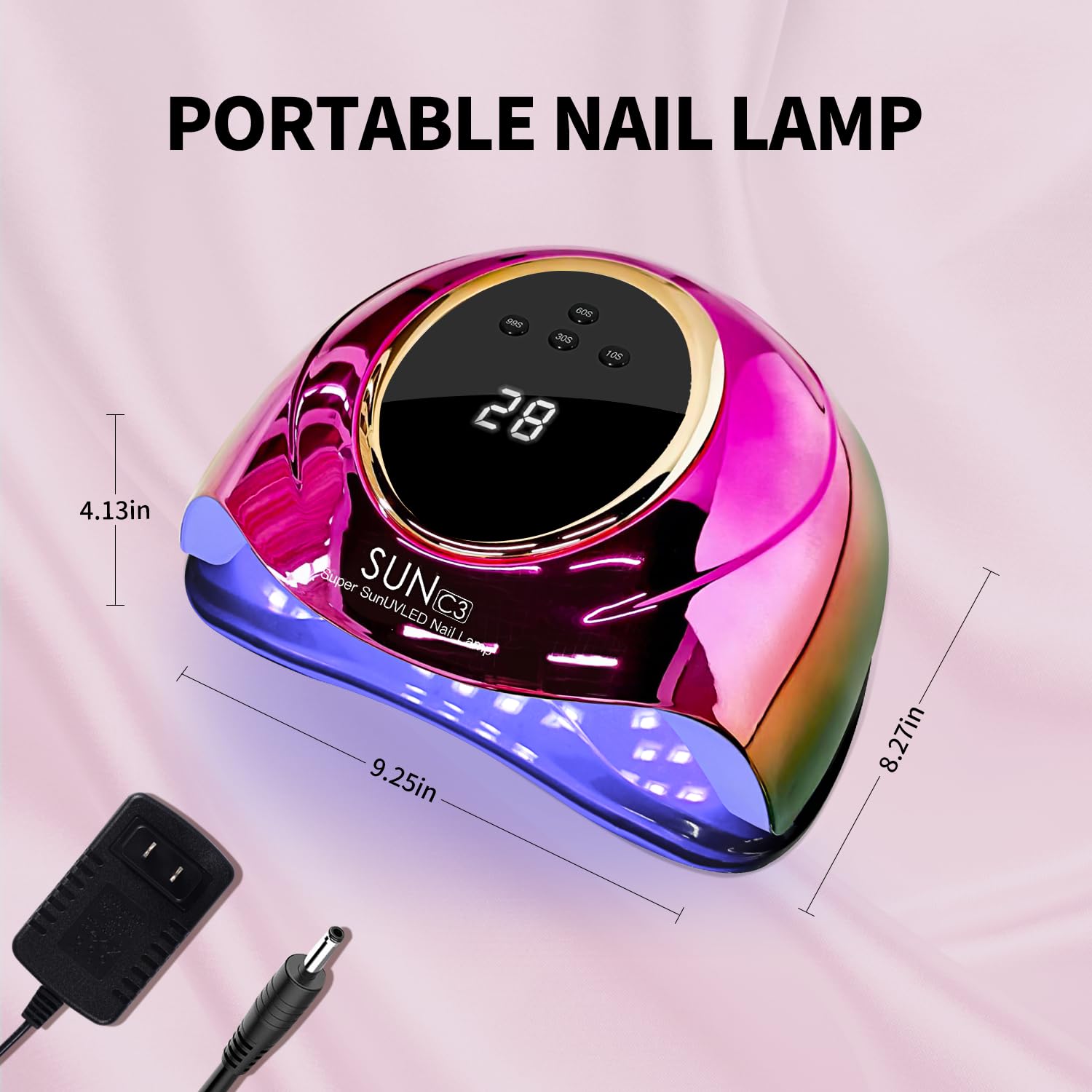 MIRAGE LAYON box and charger showing included accessories for immediate use