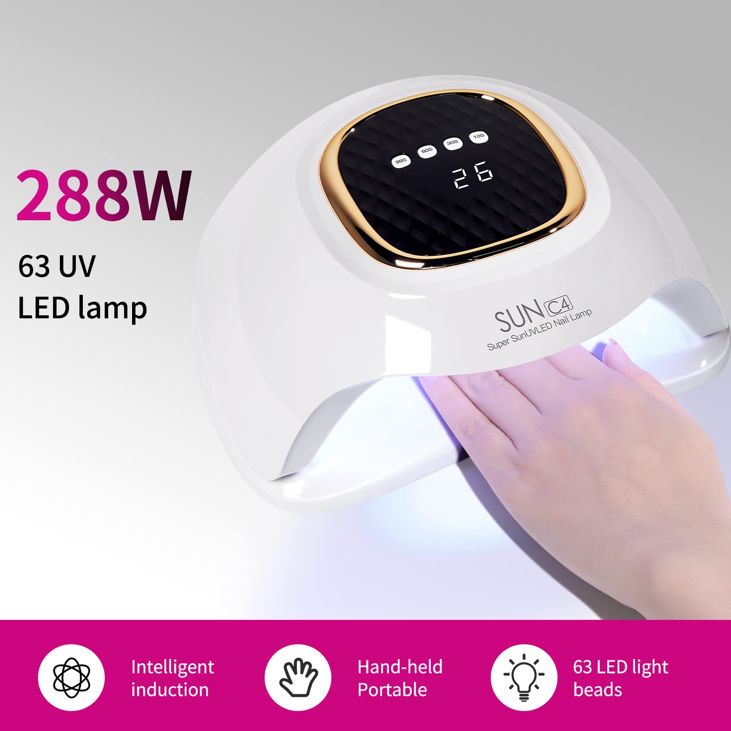 MIRAGE LAYON top panel with control buttons for easy timer selection