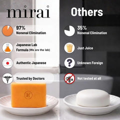 Mirai persimmon extract ingredient photo indicating natural deodorizing benefit