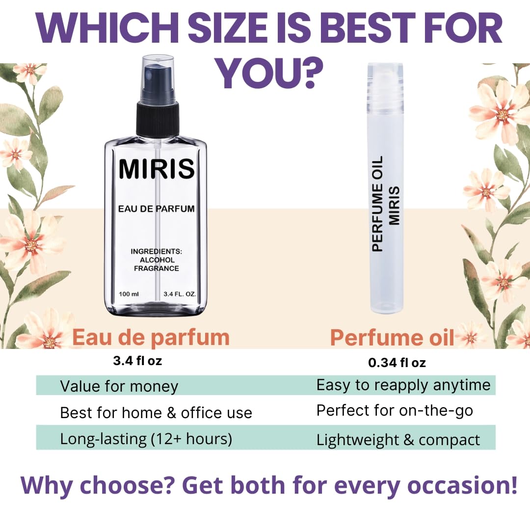 MIRIS ingredients list photo featuring vegan, paraben-free claim benefit reassurance