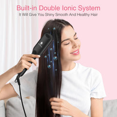 MiroPure anti-scald bristles detail protecting scalp and reducing burn risk