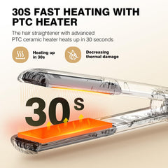 MiroPure temperature controls and LED display for fast heat selection and precise styling