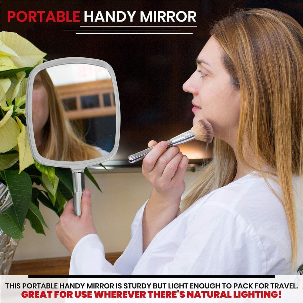 MIRRORVANA sturdy thick plastic frame side view offering durable non-flexing stability