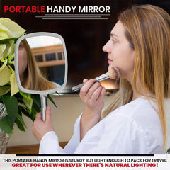 MIRRORVANA sturdy thick plastic frame side view offering durable non-flexing stability