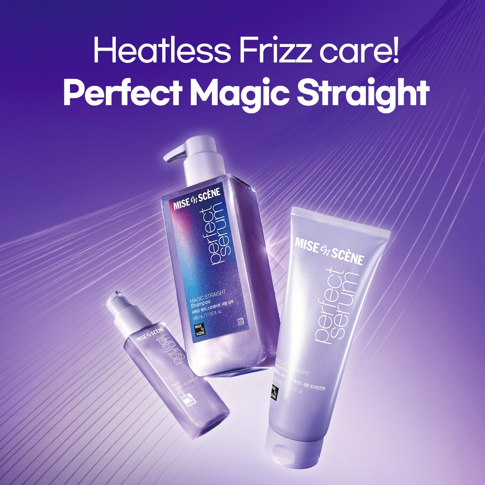 Mise En Scene serum texture on palm showing lightweight non-greasy absorption