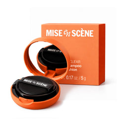 Mise En Scene puff applicator closeup for precise, mess-free application