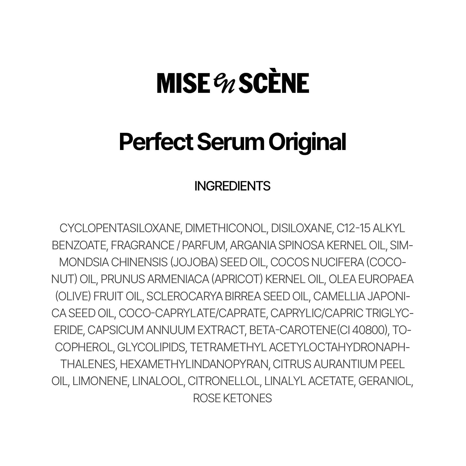 Mise En Scene serum on bathroom vanity as lifestyle shot for daily routine