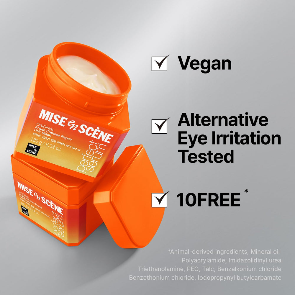 Mise En Scene mask staged in bathroom spa setting for at-home treatment vibe