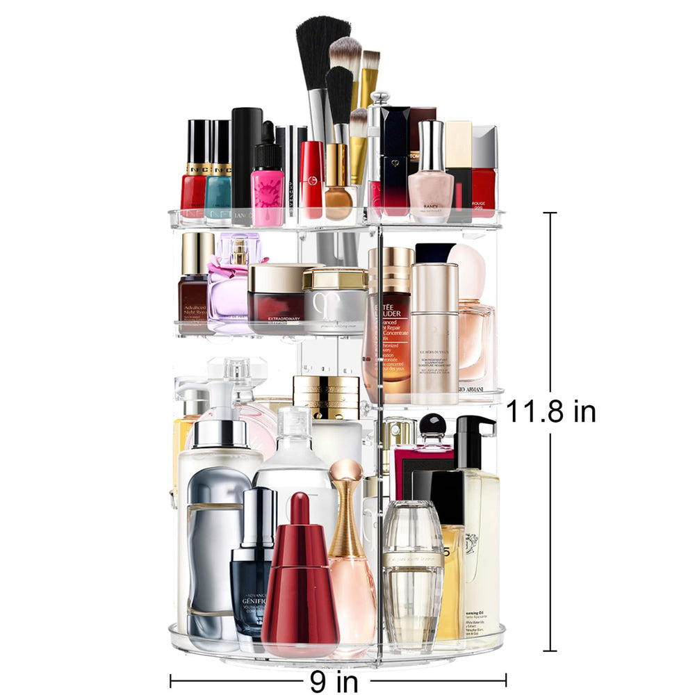 MISERWE hand beside organizer to show scale and countertop savings
