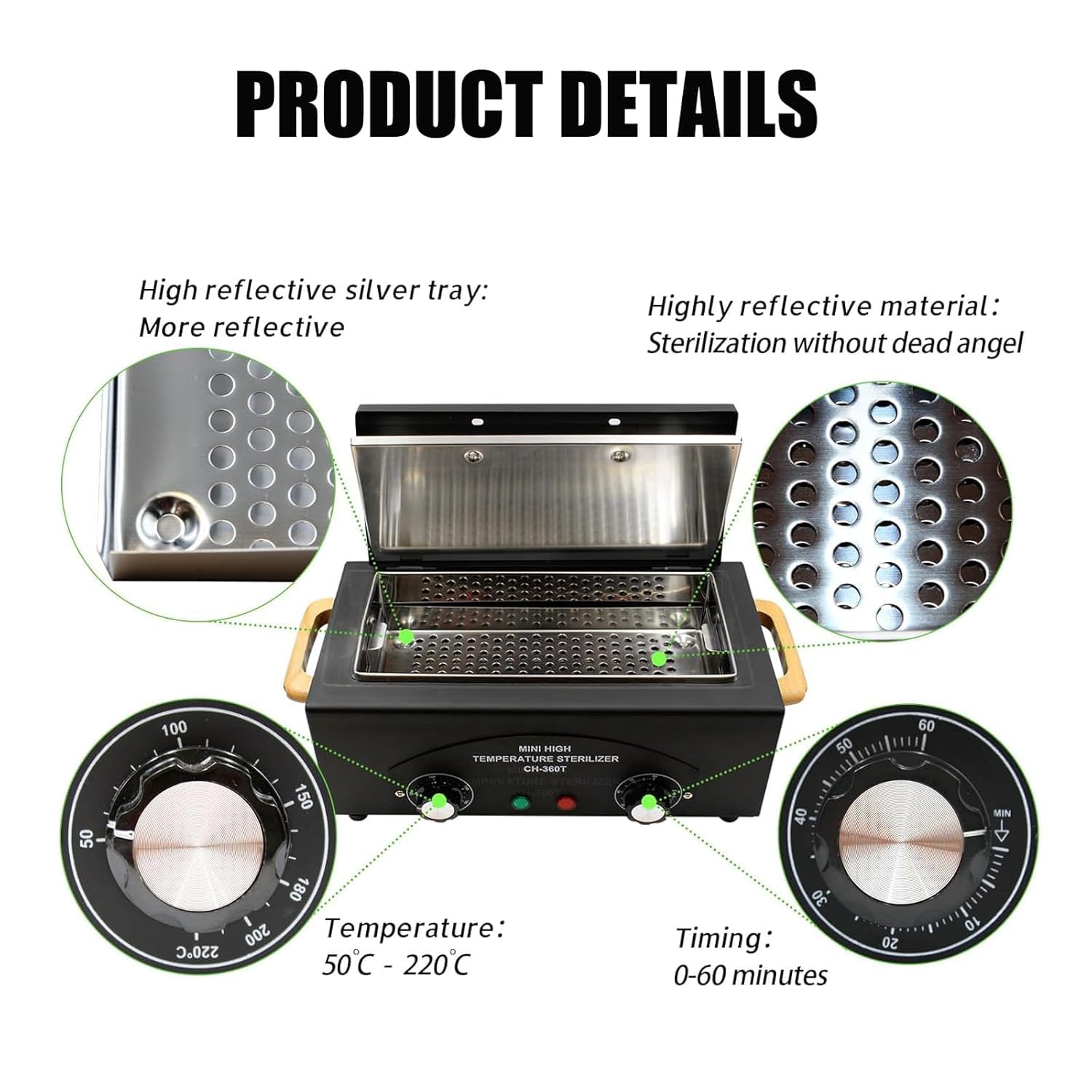 Misforu open chamber with metal tools inside demonstrating organized heating benefit