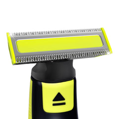 MISHAVE close-up of stainless steel blade surface highlighting precision cutting benefit