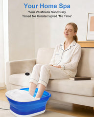 Misiki foot spa collapsed flat for compact storage saving space in small homes
