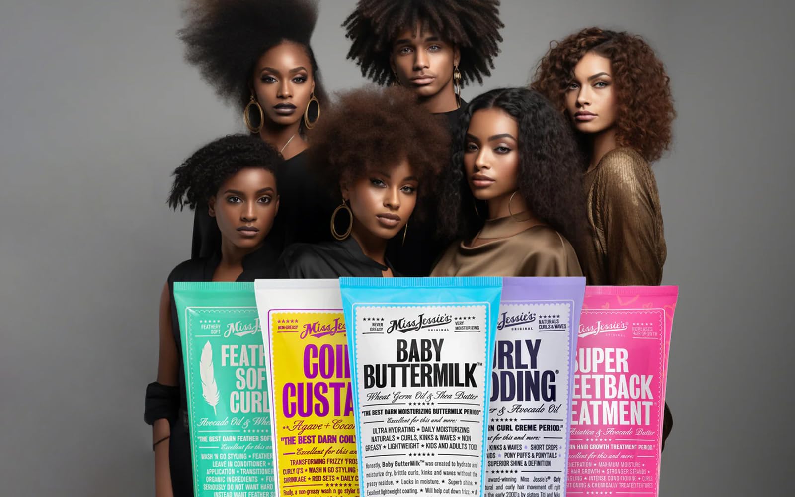 Applying Miss Jessie's Curly Pudding to damp curls for defined results