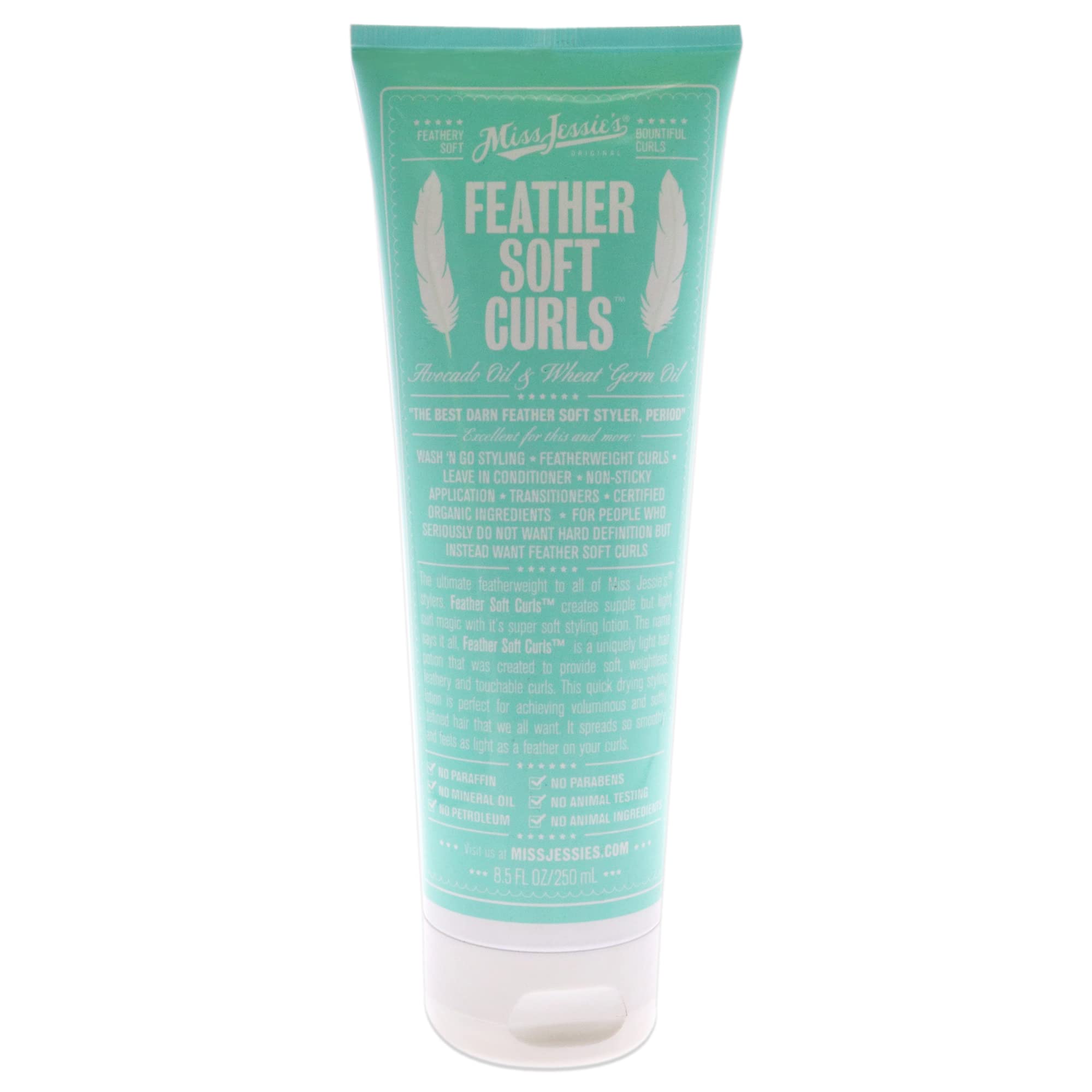 Miss Jessie's front bottle view showing lightweight curl conditioner and easy dosing