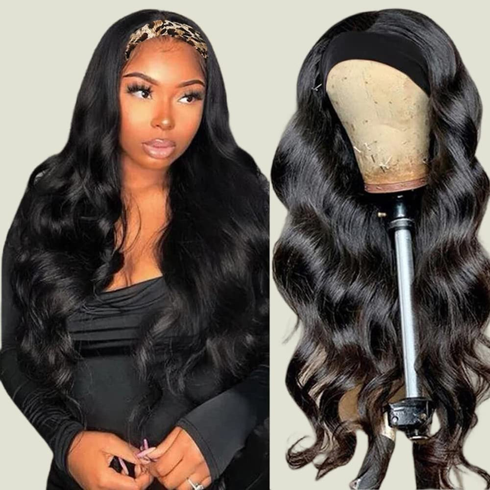 Miss Lee front view of packaged 18-inch wig showing natural hairline benefit