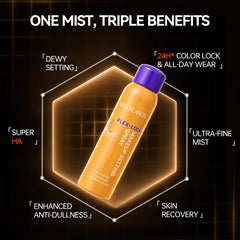 Miss Season product in hand being applied, provides quick prime and set benefit