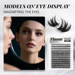 MissAiry detailed view of D-curl lash fibers showing feathery texture and natural finish