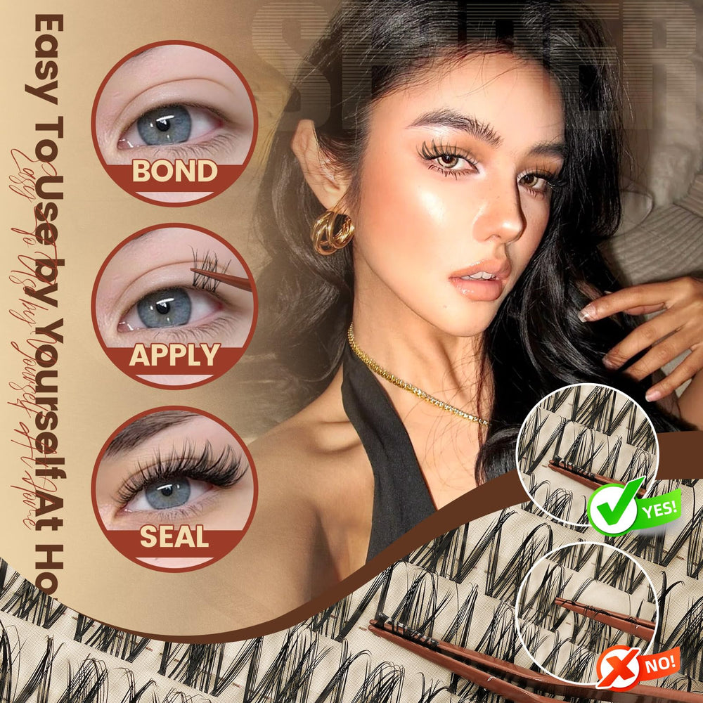 MissAiry arranged 8–16mm lengths for customizable lash mapping