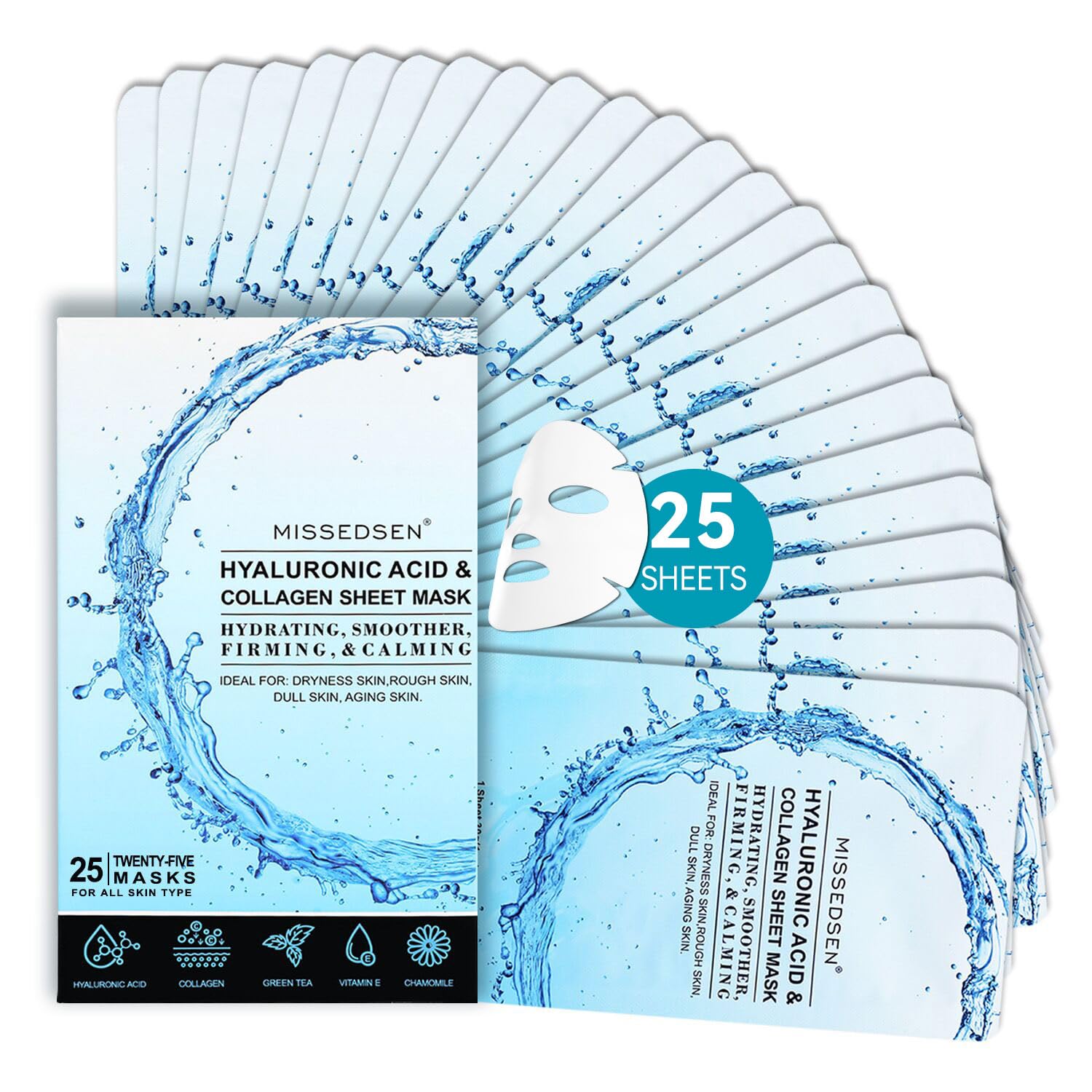 MISSEDSEN front packaging showing 25-count value and benefits