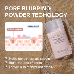 MISSHA application on hand blending easily for quick morning routines