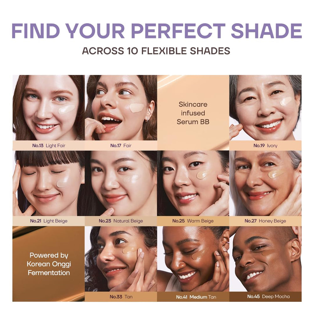 MISSHA applied with sponge demonstrating seamless blend and skin-like finish