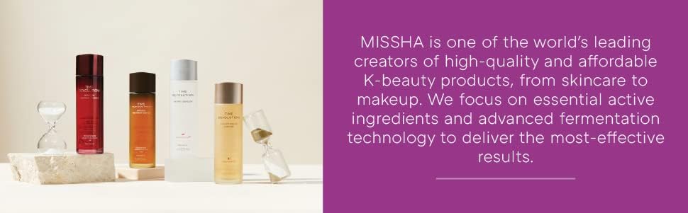 MISSHA placed on bathroom counter in routine setting illustrating daily use benefits