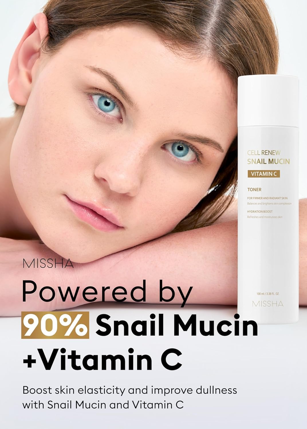 MISSHA close-up toner droplet texture highlighting lightweight hydration