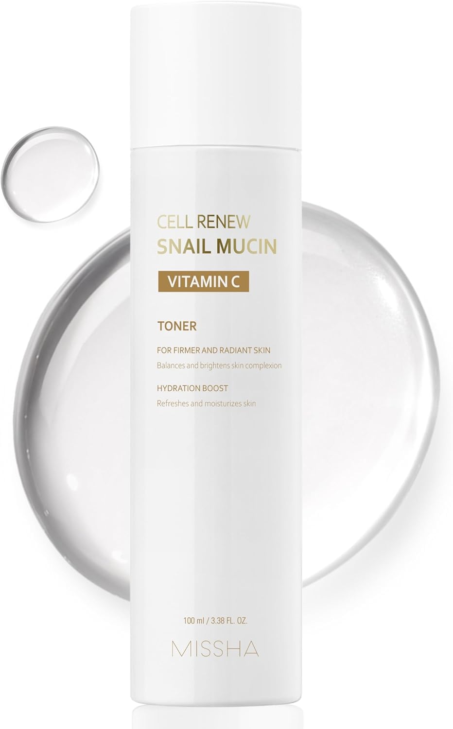 MISSHA front bottle showing product packaging and hydration benefits